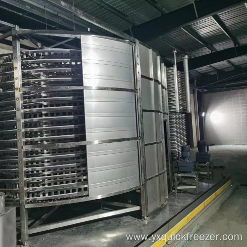 Induatrial Spiral Food Cooling Conveyor Tower